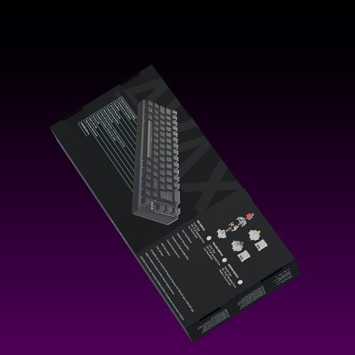 AVAX GM01 PRO 65% RGB tri-mode mechanikus billentyűzet Gateron sárga switch, Magyar kiosztás