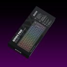 AVAX GM02 PRO 75% Gasket RGB tri-mode mechanikus billentyűzet Gateron Barna Switch, Magyar kiosztás