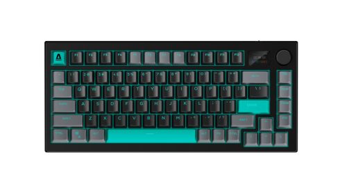 AVAX GM02 PRO 75% Gasket RGB tri-mode mechanikus billentyűzet AVAX EF Silent switch, US kiosztás, PBT keycap