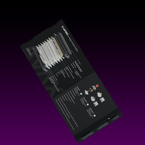 AVAX GM02 PRO 75% Gasket RGB tri-mode mechanikus billentyűzet Gateron piros switch, Magyar kiosztás