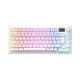 AVAX GM02 PRO Fehér 75% Gasket RGB tri-mode mechanikus billentyűzet Gateron sárga switch, Magyar