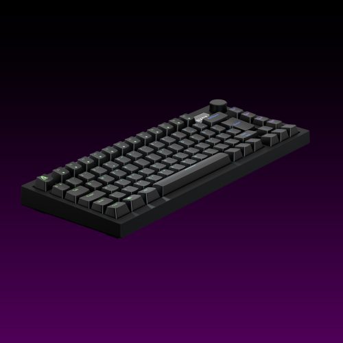AVAX GM02 PRO 75% Gasket RGB tri-mode mechanikus billentyűzet Gateron sárga switch, Magyar kiosztás