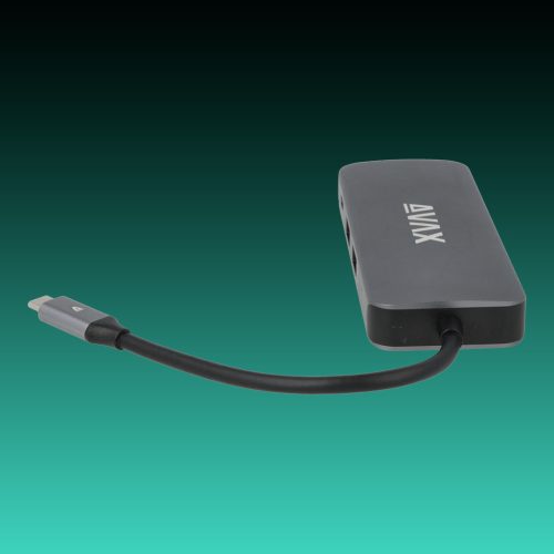 AVAX HB612 CONNECT+ 8in1 Multi HUB 2xUSB 3.0, TypeC, HDMI(4K/60Hz), RJ45, TF/SD, PD 100W