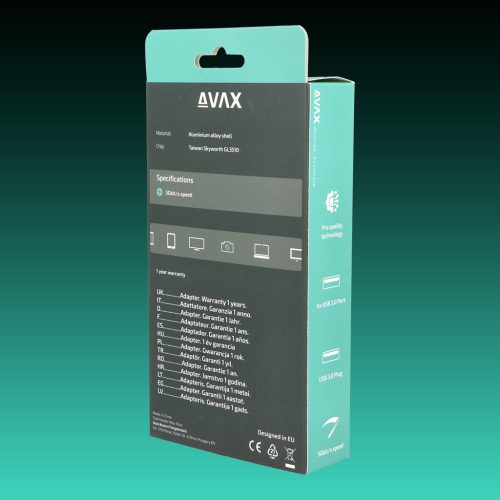 AVAX HB900 PRIME USB 3.0-4xUSB 3.0 HUB+CF töltés