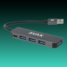 AVAX HB900 PRIME USB 3.0 - 4x 3.0 USB HUB elosztó + CF töltés
