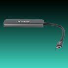 AVAX HB901 PRIME Type C-4xUSB 3.0 HUB+CF töltés