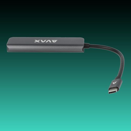 AVAX HB901 PRIME Type C-4xUSB 3.0 HUB+CF töltés
