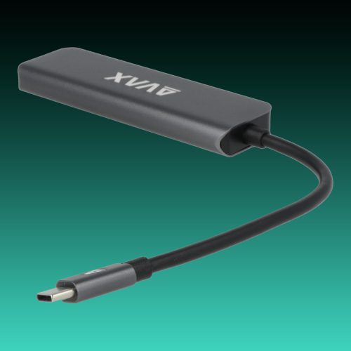 AVAX HB901 PRIME Type C-4xUSB 3.0 HUB+CF töltés