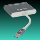 AVAX HB902 PRIME USB-C 3.2 - 2x HDMI 4K60Hz DUAL monitor adapter
