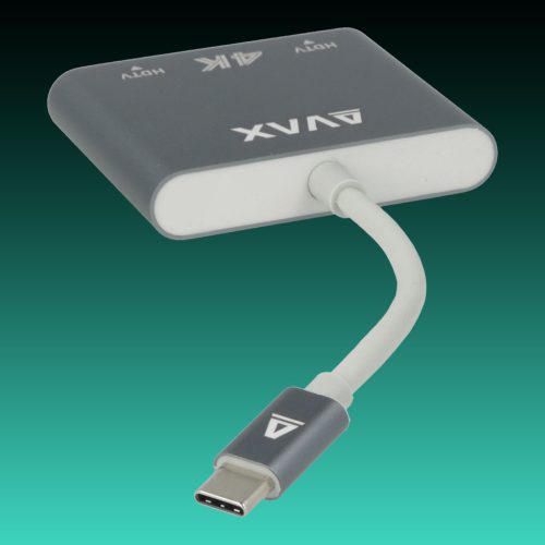 AVAX HB902 PRIME Type C 3.2-2xHDMI 4K60Hz DUAL monitor adapter