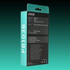AVAX PB103B LIGHTY 8.000mAh USB-C powerbank, fekete