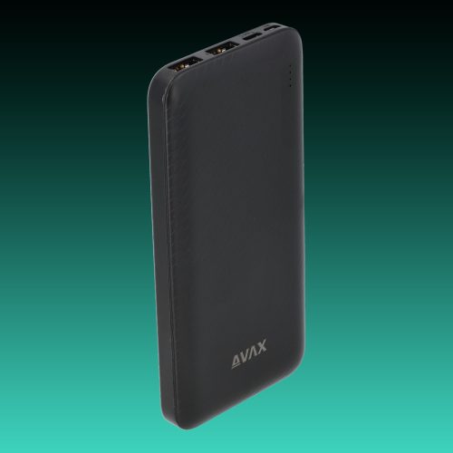 AVAX PB-104B LIGHTY 10.000mAh Type C powerbank,fekete