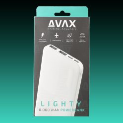 AVAX PB-104W LIGHTY 10.000mAh Type C powerbank,fehér