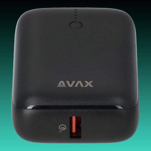 AVAX PB-105B MINI PD/Type C 20W 10.000mAh gyorstöltő powerbank,fekete