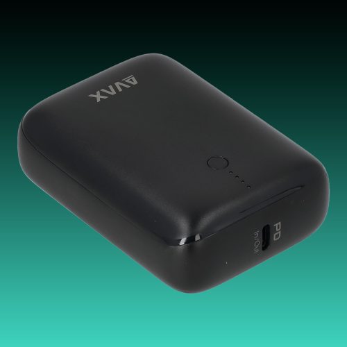AVAX PB-105B MINI PD/Type C 20W 10.000mAh gyorstöltő powerbank,fekete