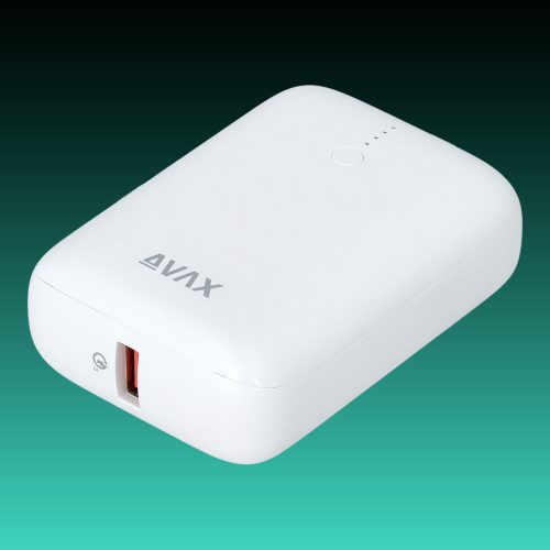 AVAX PB-105W MINI PD/Type C 20W 10.000mAh gyorstöltő powerbank,fehér