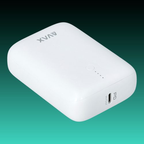 AVAX PB-105W MINI PD/Type C 20W 10.000mAh gyorstöltő powerbank,fehér