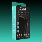 AVAX PB106B LEISURE PD/USB-C 30W+QC 18W 15.000mAh gyorstöltő powerbank, fekete