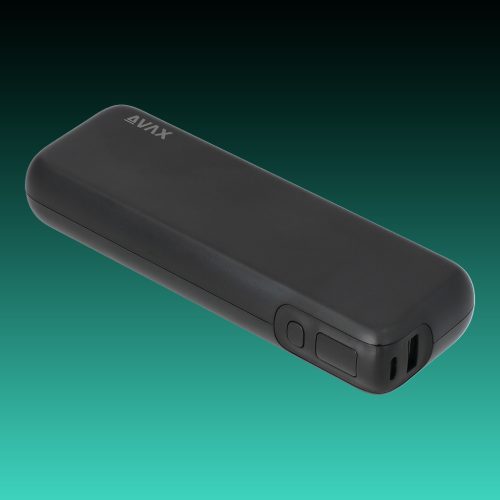 AVAX PB-106B LEISURE PD/Type C 30W+QC 18W 15.000mAh gyorstöltő powerbank,fekete