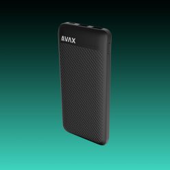   AVAX PB120 LIGHTY+ 20W 10.000mAh powerbank USB-C (PD 3.0) + 2×USB-A, fekete