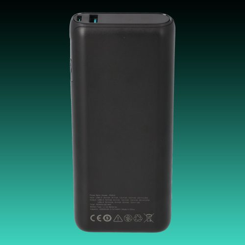 AVAX PB-202B VITALITY PD/Type C 65W+QC 18W 20.000mAh gyorstöltő powerbank,fekete