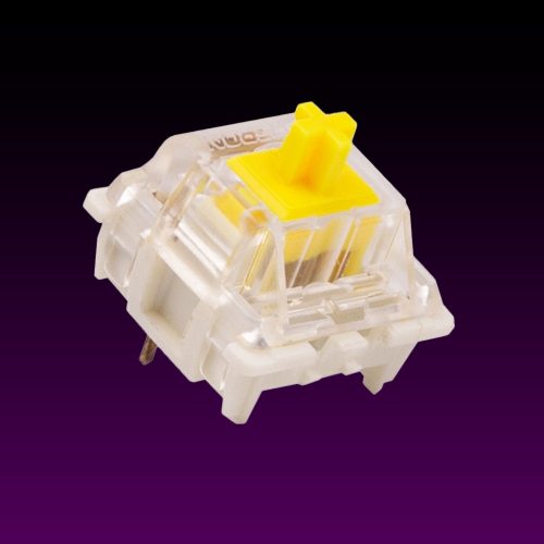 Gateron KS-3X1 Milky Yellow Pro - Lineáris switch szett (35db)