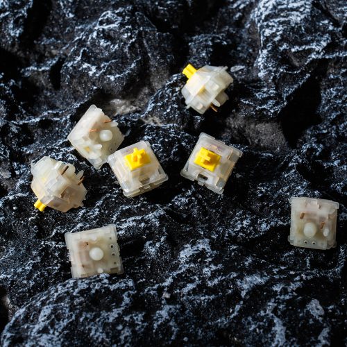 Gateron KS-3X1 Milky Yellow Pro - Lineáris switch szett (35db)