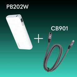 Powerbank Csomag | PB202W + CB901